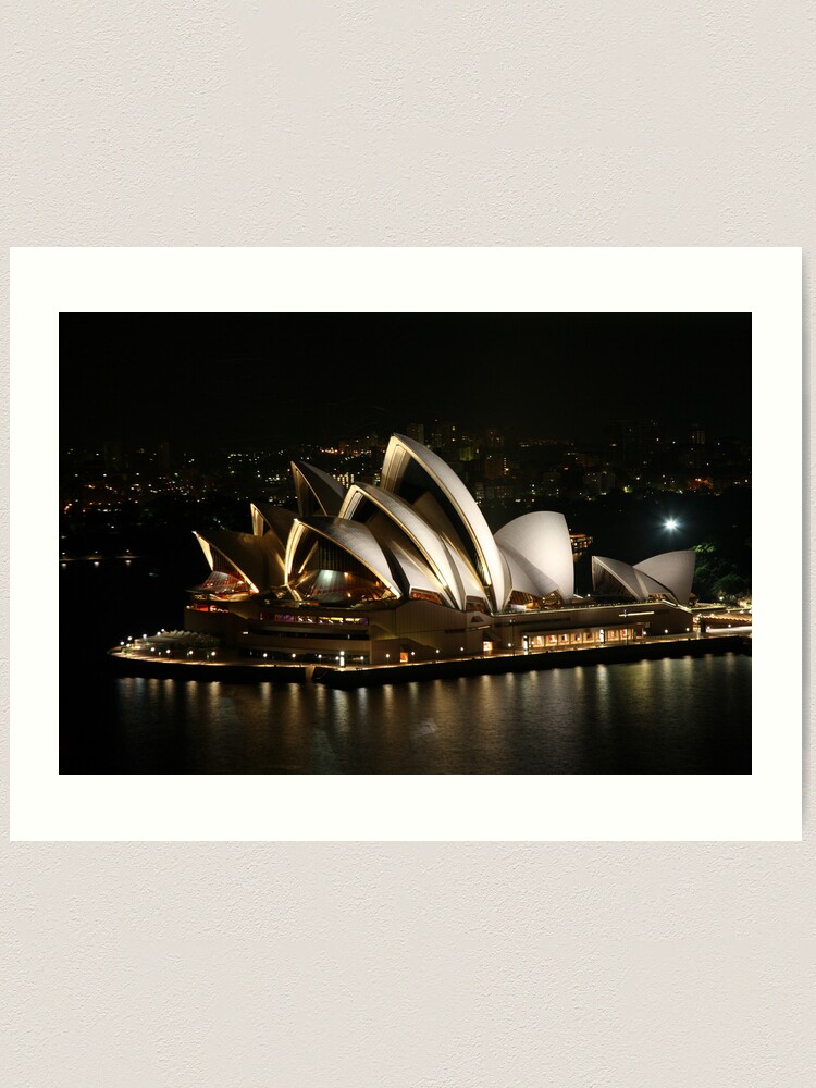Alternate view of Opera House at Night, Sydney, Australia Art Print