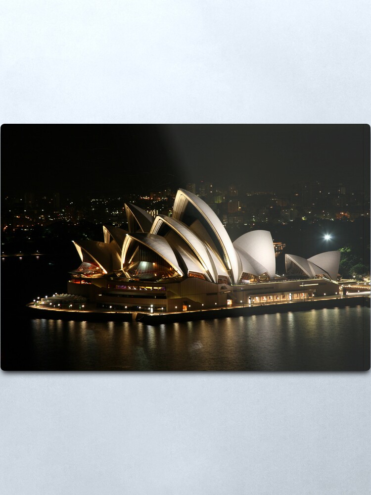 Alternate view of Opera House at Night, Sydney, Australia Metal Print