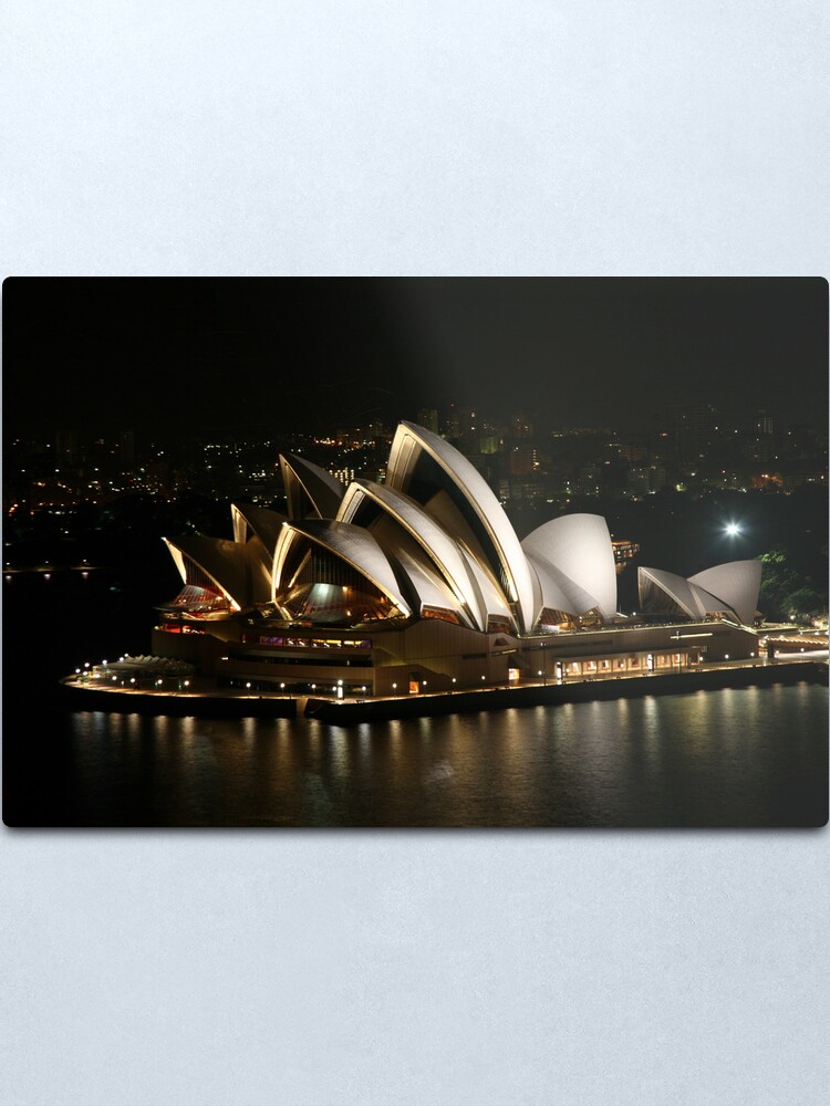 Alternate view of Opera House at Night, Sydney, Australia Metal Print