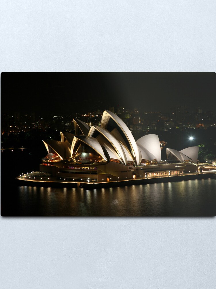 Alternate view of Opera House at Night, Sydney, Australia Metal Print