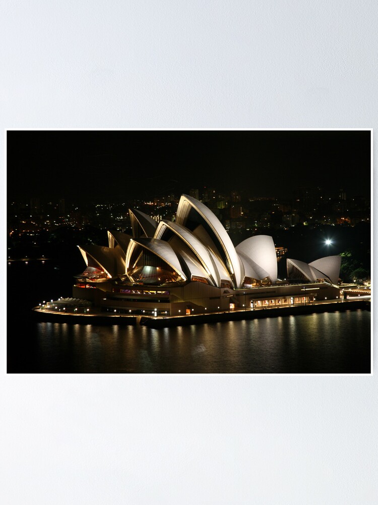 Alternate view of Opera House at Night, Sydney, Australia Poster