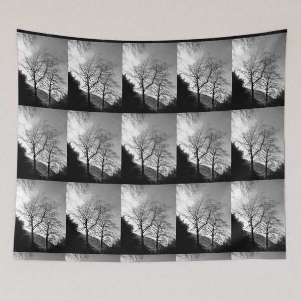 Item preview, winter trees bw vert 01/29/19 designed and sold by Shellaqua.