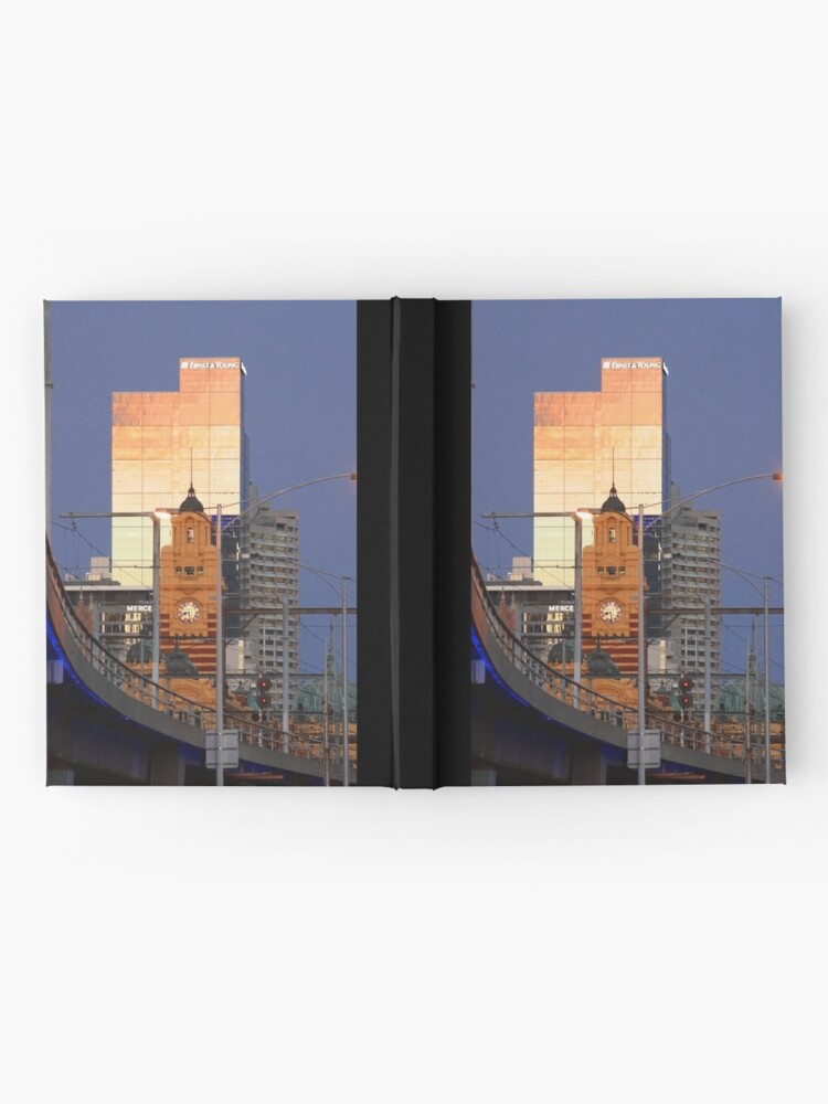 Alternate view of Flinders Station, Melbourne Hardcover Journal