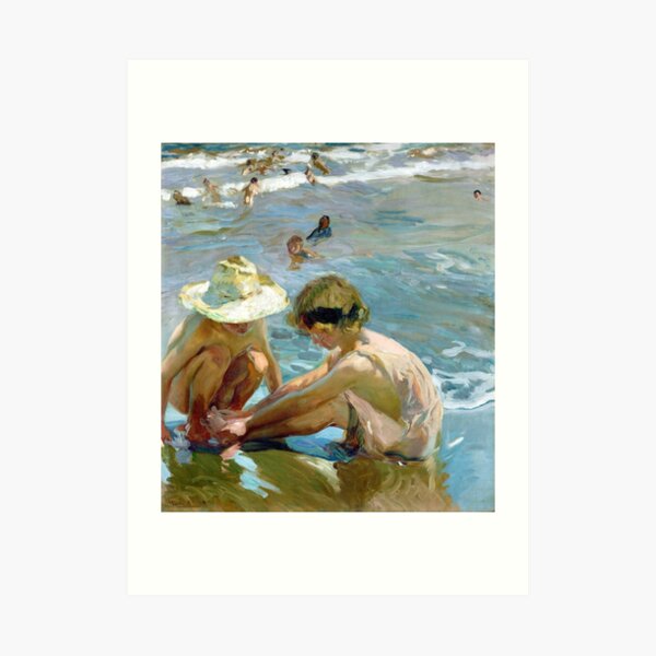 Joaquín Sorolla y Bastida El pie herido. Lámina artística