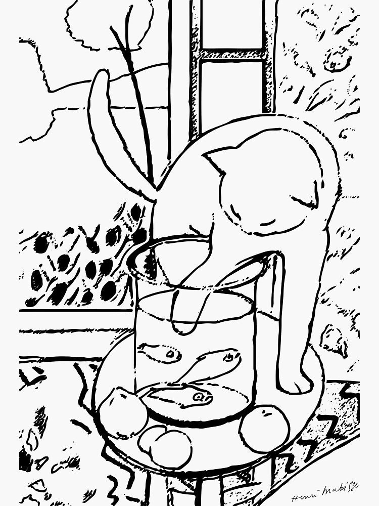 "Henri Matisse, Le Chat Aux Poissons Rouges 1914, (The Cat With Red