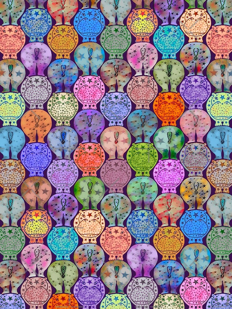 Starry Hippos by Hippopottermiss