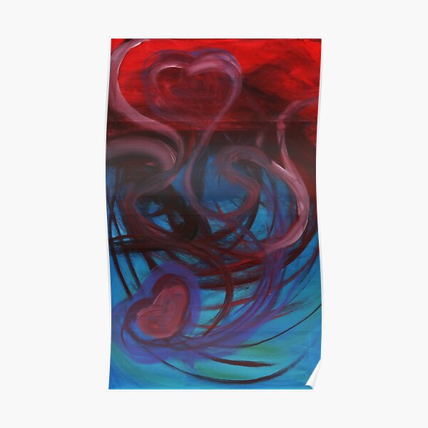 Swirl of Hearts Poster