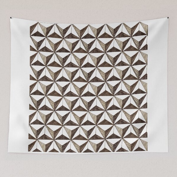 Item preview, Sketchy Geodesic Sphere Pattern designed and sold by Blissikins.