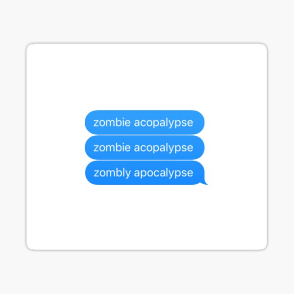 zach can't spell Sticker