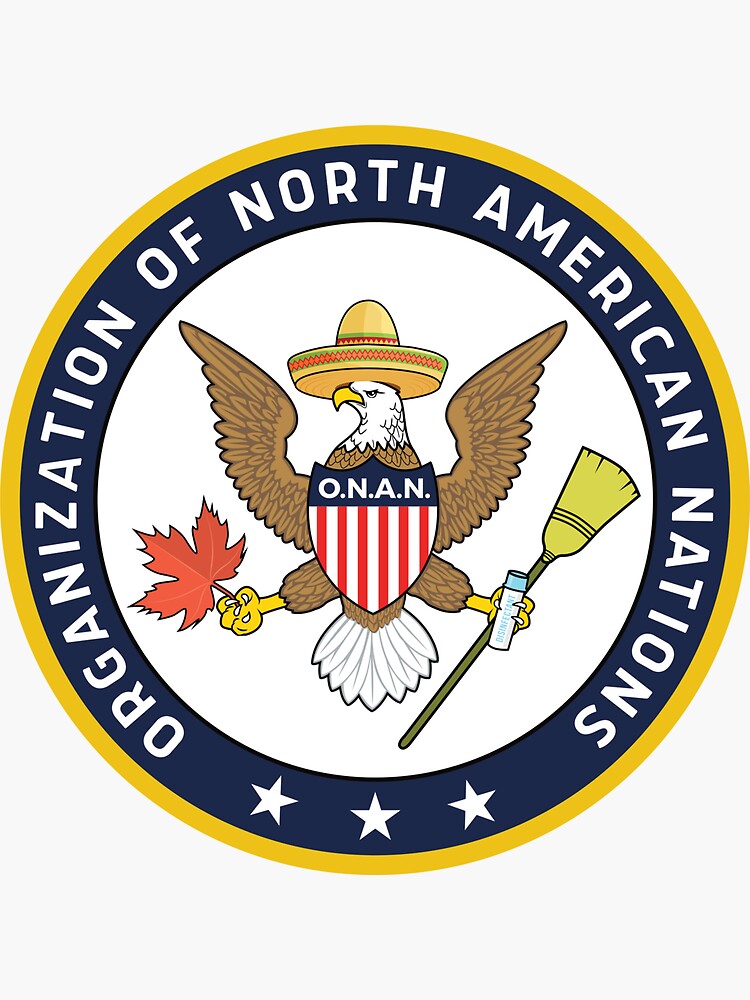 Thumbnail 3 of 3, Sticker, The Great Seal of O.N.A.N. designed and sold by cwayers.
