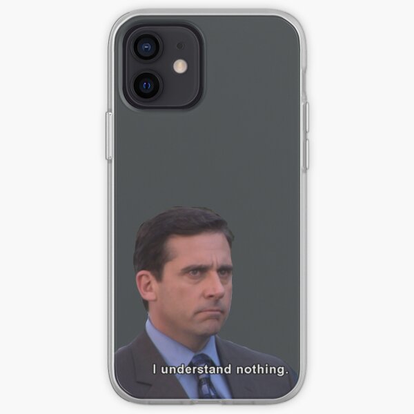 Michael Scott no entiendo nada (color oscuro) Funda blanda para iPhone