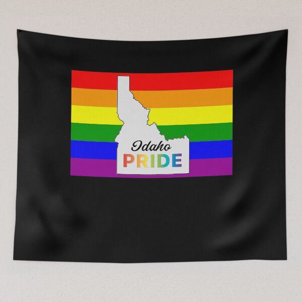 Item preview, Idaho Gay Pride Shirt - Idaho LGBT Rainbow Flag Shirt - Idaho Gay Pride designed and sold by Galvanized.