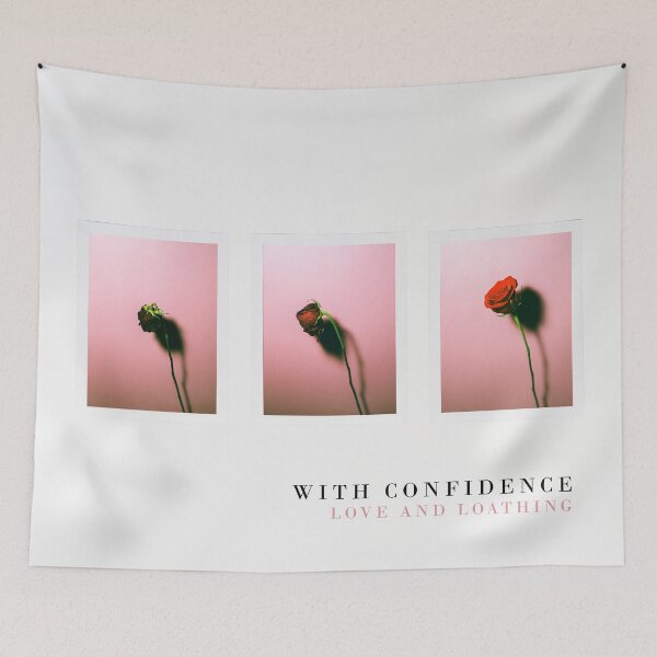 Item preview, With Confidence Love and Loathing (Wall Flag size) designed and sold by jakemurray21.
