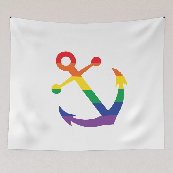 Item preview, Anchors Away - Jumbo Pride on White designed and sold by ChristianWiley.