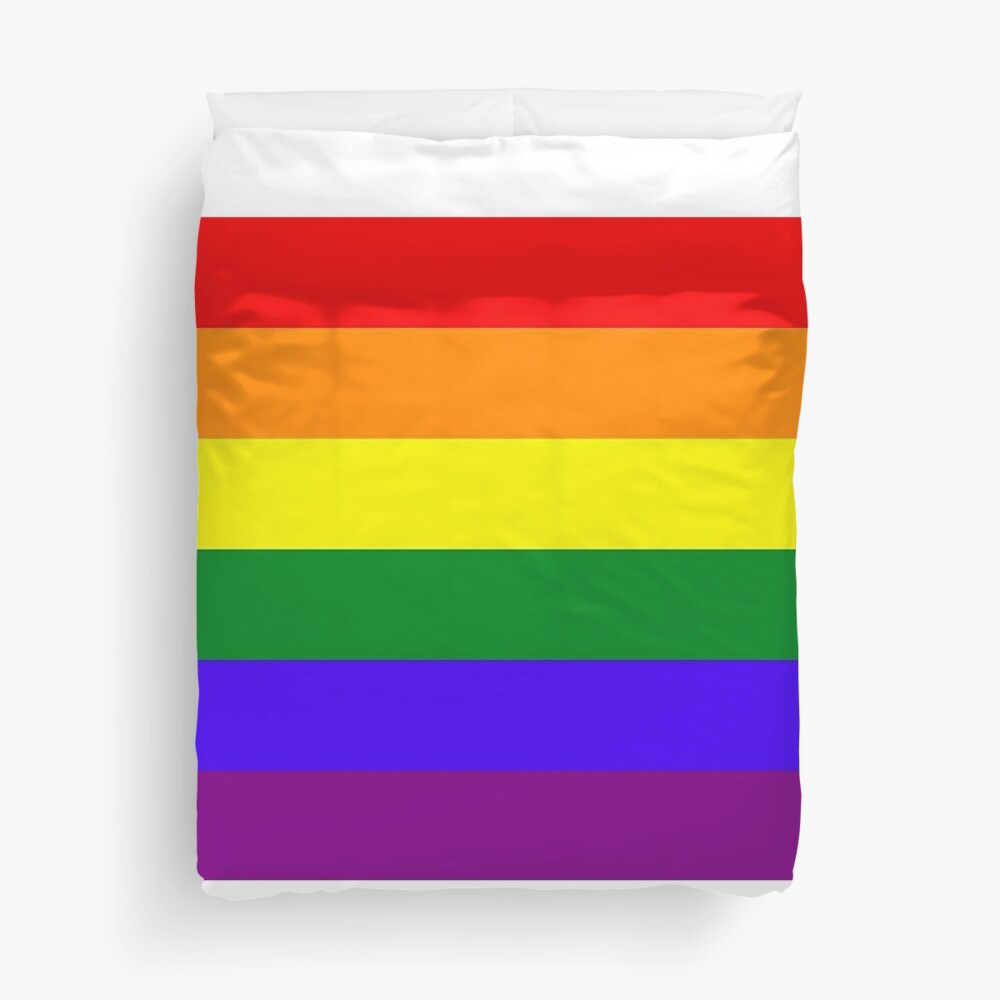 Rainbow LGBTA Flag Duvet Cover