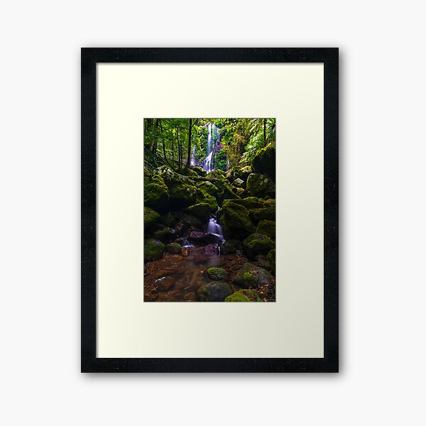 Chalahn Falls Lamington National Park Framed Art Print