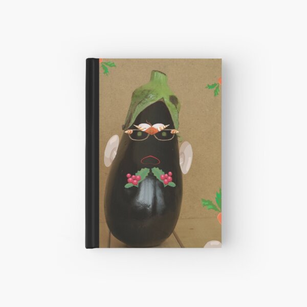 Mr. Aubergine is ready to party Hardcover Journal