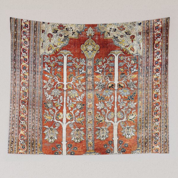Item preview, Silk Tabriz Northwest Persian Rug designed and sold by Vicky Brago-Mitchell®.