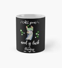 St Patricks Cute All You Need Is Luck & Llamas Gift Mug