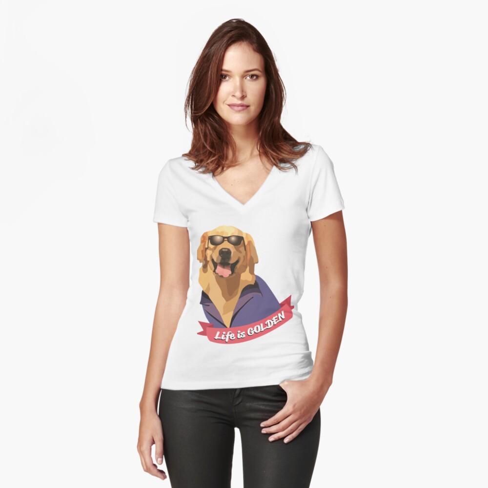 Artikel-Vorschau von Tailliertes T-Shirt mit V-Ausschnitt, designt und verkauft von bilesandstiles.