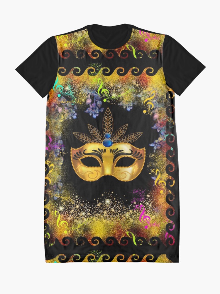 Alternate view of Mardi Gras - celebrate in style Graphic T-Shirt Dress