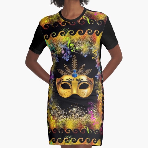 Mardi Gras - celebrate in style Graphic T-Shirt Dress