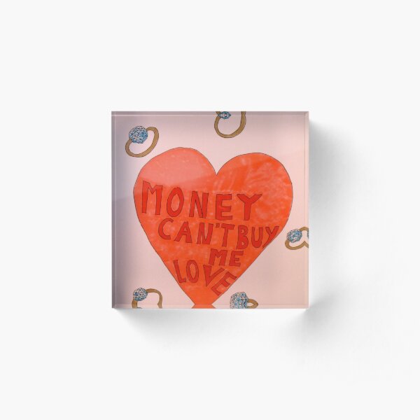 $ and <3 Acrylic Block