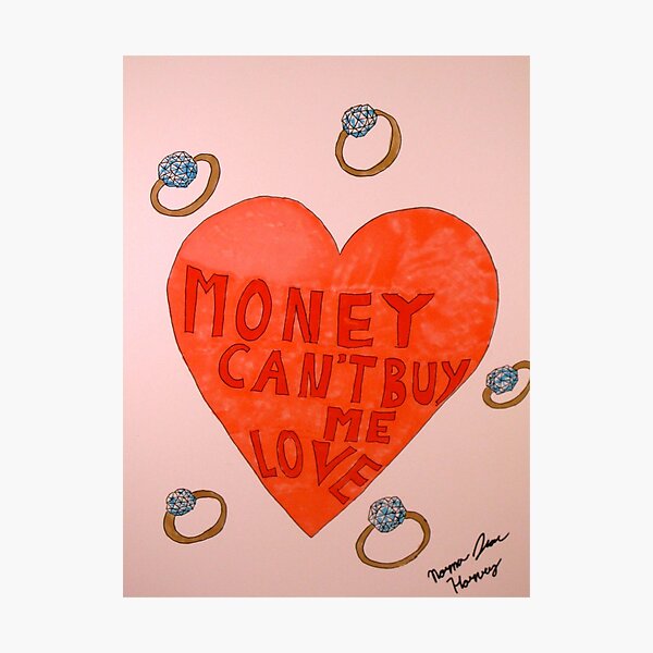 $ and <3 Photographic Print