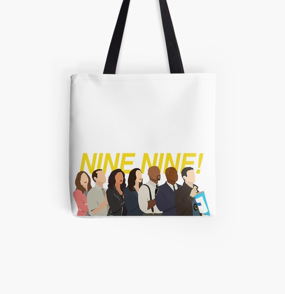 nueve y nueve escuadrones Bolsa estampada de tela