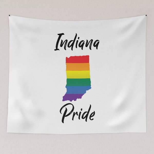 Item preview, Indiana Pride LGBT Gay Lesbian Bisexual Gift designed and sold by frankiewillie.