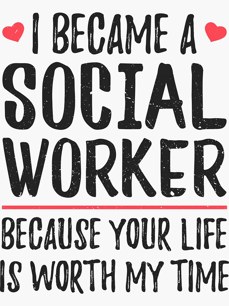 Social Worker Work of Heart - Social Worker Gift T-Shirt