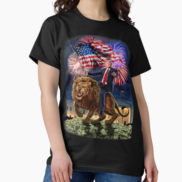 Item preview, Republican President Donald Trump Riding War Lion designed and sold by Fox-Republic.