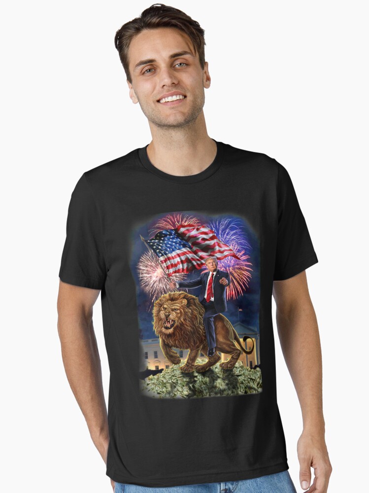 T-Shirt - Republican President Donald Trump Riding War Lion T-Shirt - Republican President Donald Trump Riding War Lion