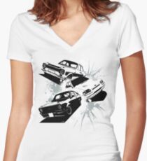 Escort Three Women's Fitted V-Neck T-Shirt