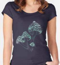 Mushroom Arabesque Women's Fitted Scoop T-Shirt