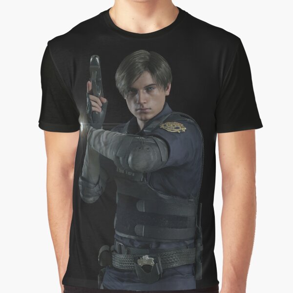 "Leon Kennedy" T-shirt by bridge2oblivion - Gptr,1265x,front,black C,330,402,600,600 Bg,f8f8f8.u2