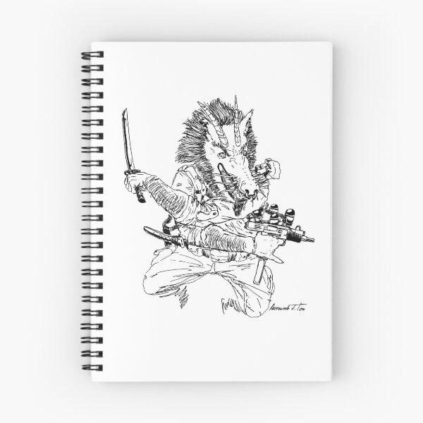 Item preview, Dragonhead - Original Character Ink Drawing designed and sold by DelToroDesigns.