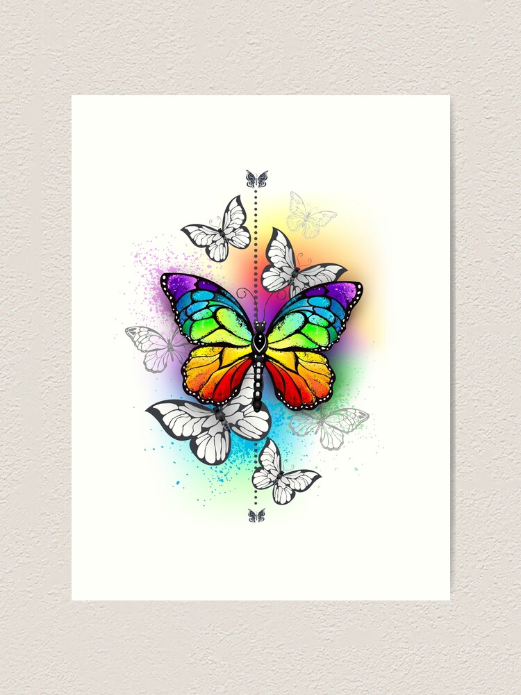 Watercolor Butterfly and Iridescent Medium Painting Tutorial 