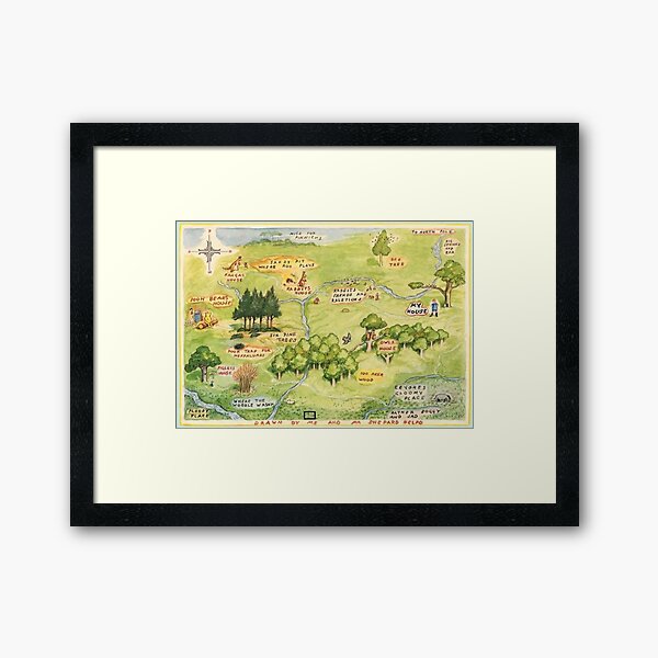 Aperçu de l'œuvre Carte de la forêt des Cent Acres créée et vendue par FaithC340.