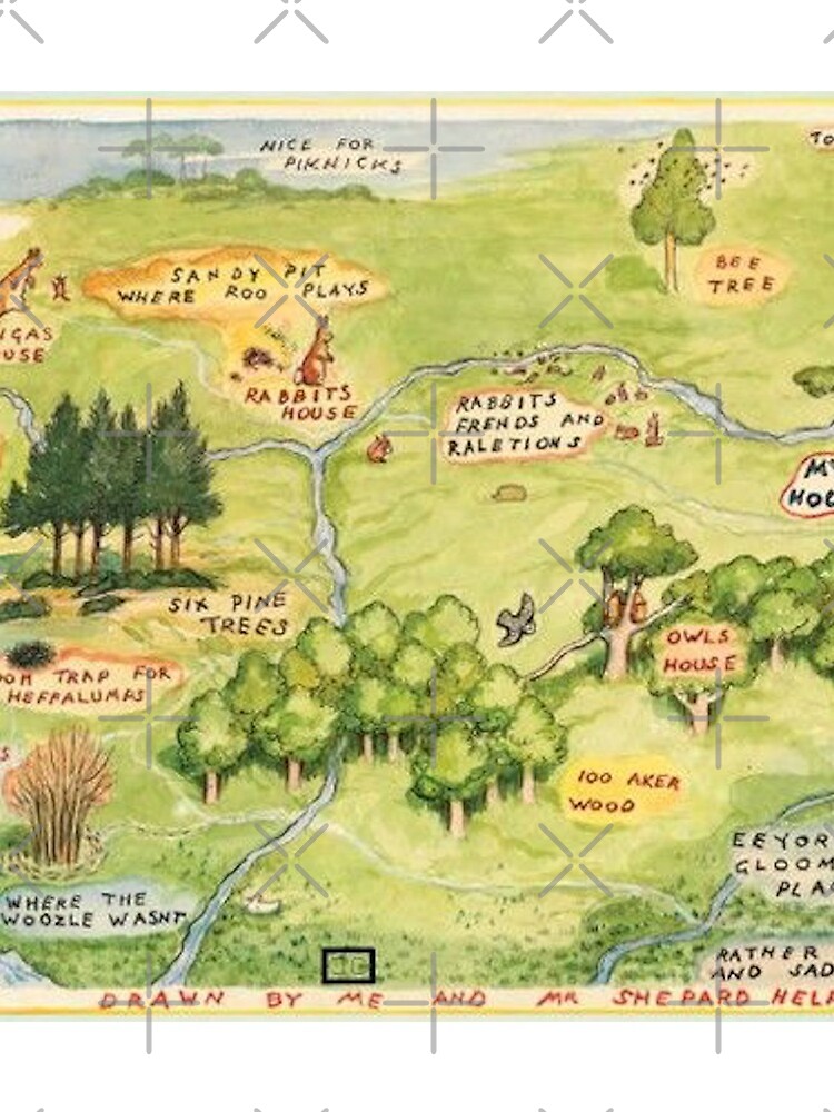 Hundred Acre Woods Map by FaithC340