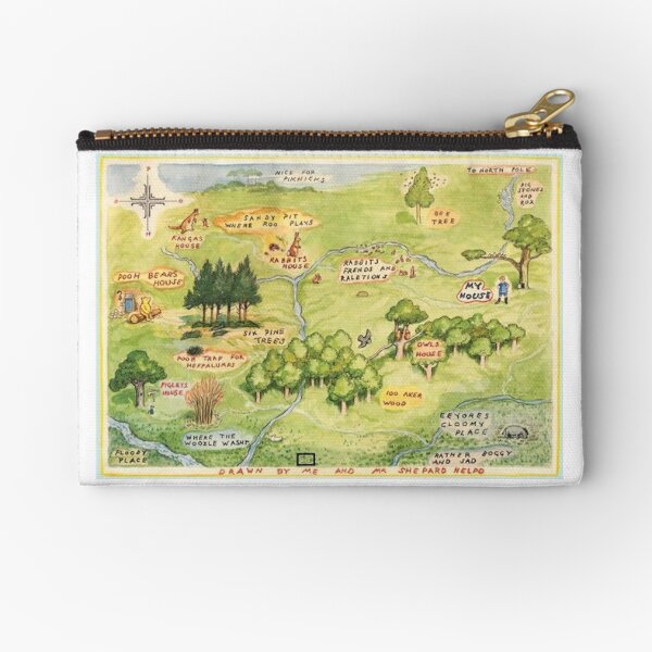 Item preview, Hundred Acre Woods Map designed and sold by FaithC340.
