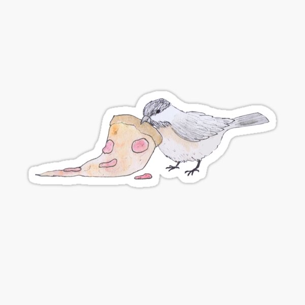 Pizza Bird Sticker