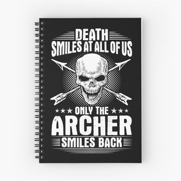 Item preview, Archer Archery Gift Present Death Smiles Bow Arrow designed and sold by Krautshirts.