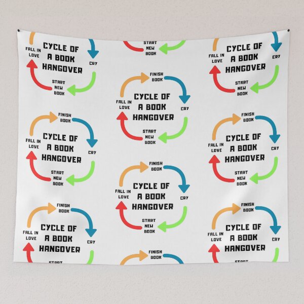 Item preview, The circle of a book hangover | bookrebels | book lover | reader | bookworm  designed and sold by Bookrebels.
