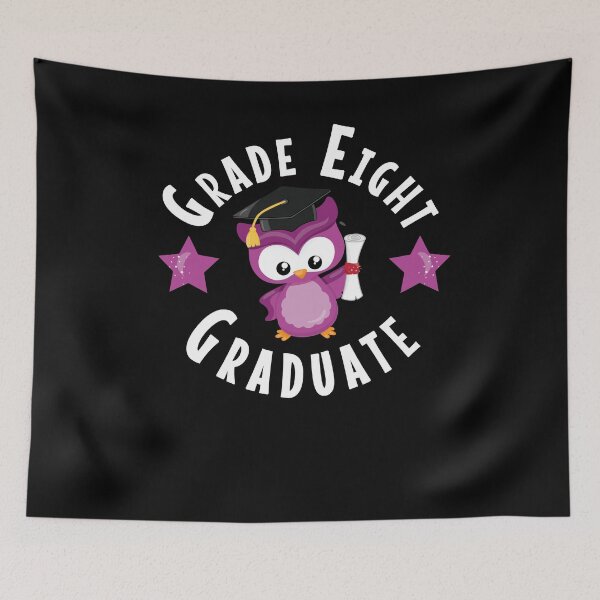 Item preview, Grade Eight Cute Owl Graduation Elementary Grade School Design designed and sold by SpiritWestDesig.