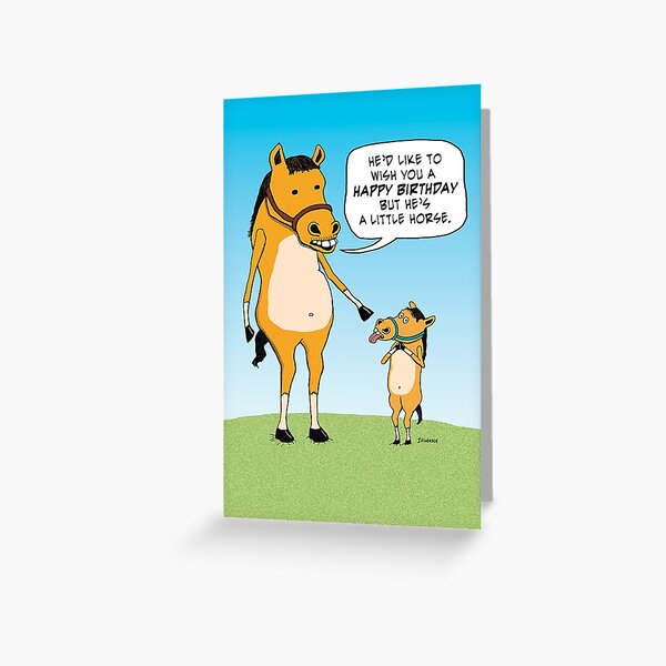 Item preview, Little Horse Wants to Shout Happy Birthday designed and sold by capscratch.