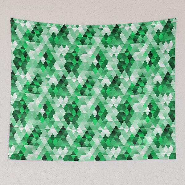 Item preview, Green Mosaic Triangles designed and sold by LittleOddShop.