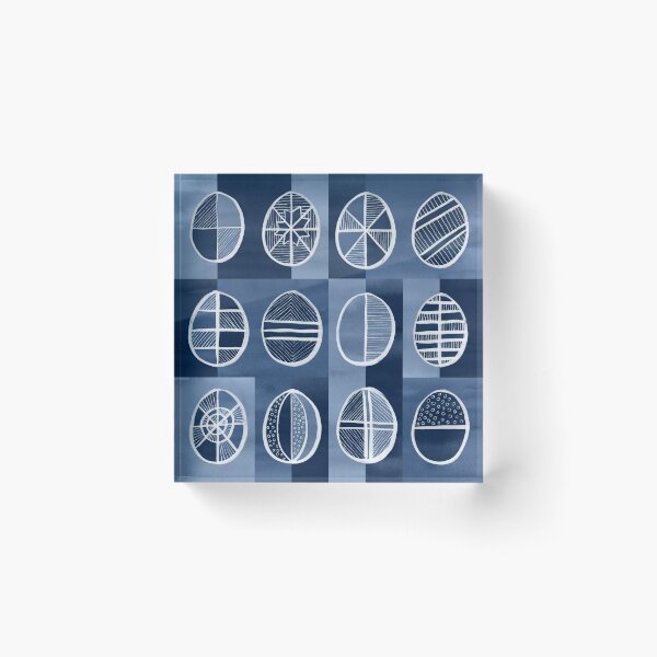 Item preview, Easter Egg Batik / Indigo designed and sold by Markéta Stengl.