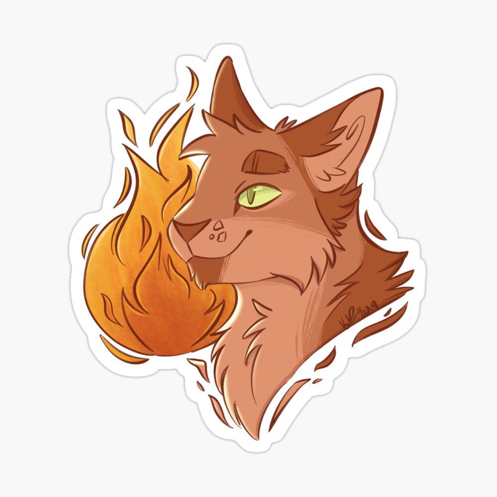 Bluestar - A Noble Leader Sticker for Sale by sodapoptops