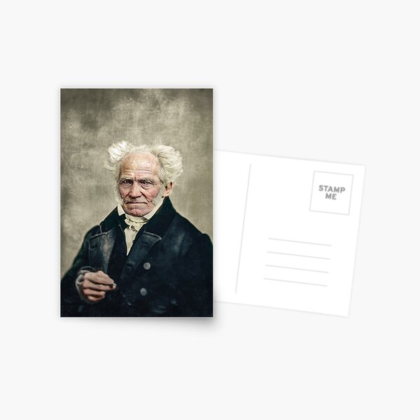 Arthur Schopenhauer by J. Schäfer, 1859 Postkarte